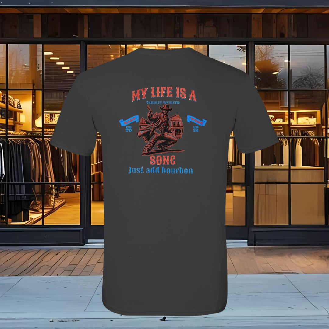 T-Shirt Western Song | Soft Ring Spun Cotton | Preshrunk Comfort Fit