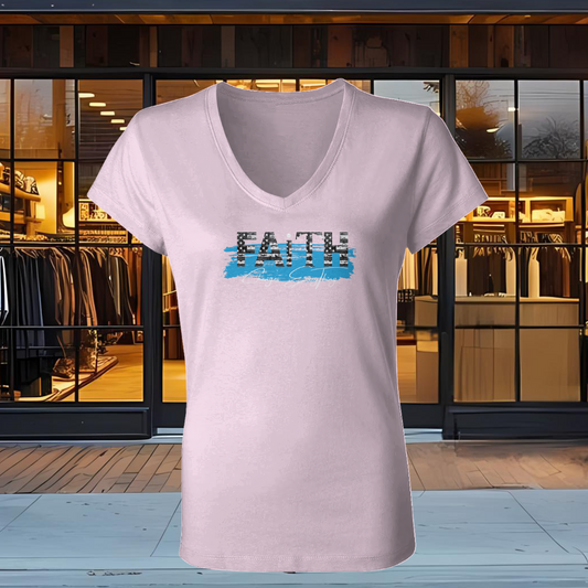 Women's V-neck
Women's T-shirt
Fitted
Flattering
Soft
Lightweight
Breathable
Versatile
Casual
Stylish