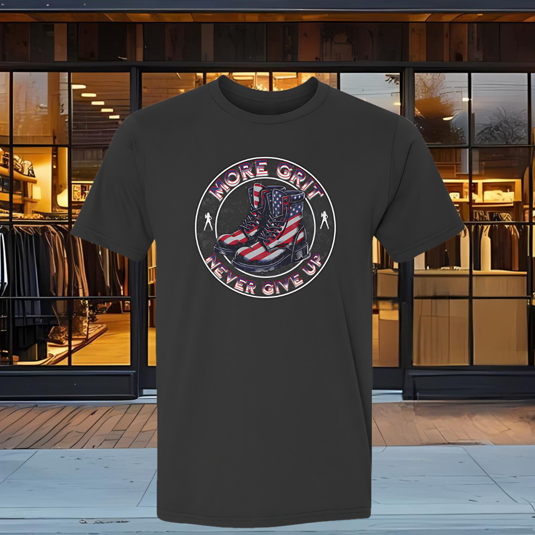 Unisex T-shirt
Classic fit
Soft fabric
Lightweight
Breathable
Casual wear
Versatile style
Everyday essential
Comfortable fit
Timeless design
Patriot
USA
Grit
Never give up
